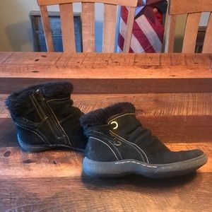 Liz & Co. Black Ankle Boots, Size 8M